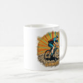 Schotterfahrer mit Sonnenstrahlen Kaffeetasse (VorderseiteRechts)