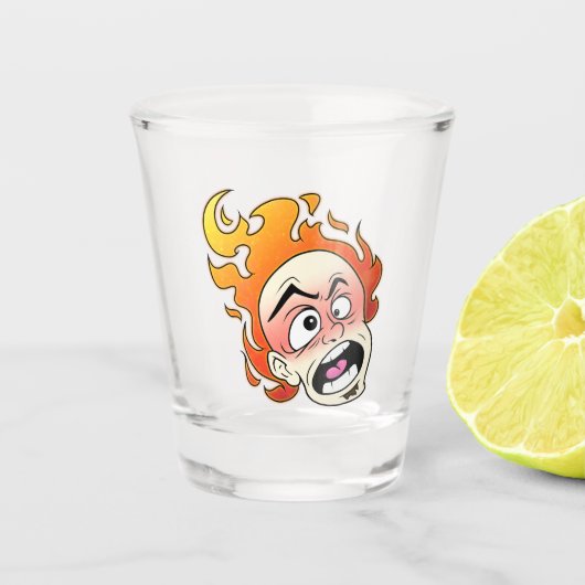 Schotterglas Schnapsglas (Vorderseite)