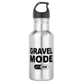 Schottermodus Edelstahlflasche (Vorderseite)