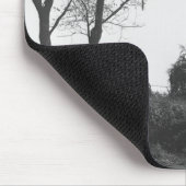 Schotterweg durch Feld B&W Mousepad (Ecke)