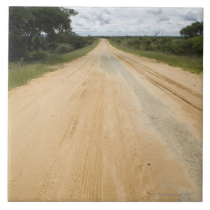 Schotterweg nah an Vilanculos, Inhambane Fliese