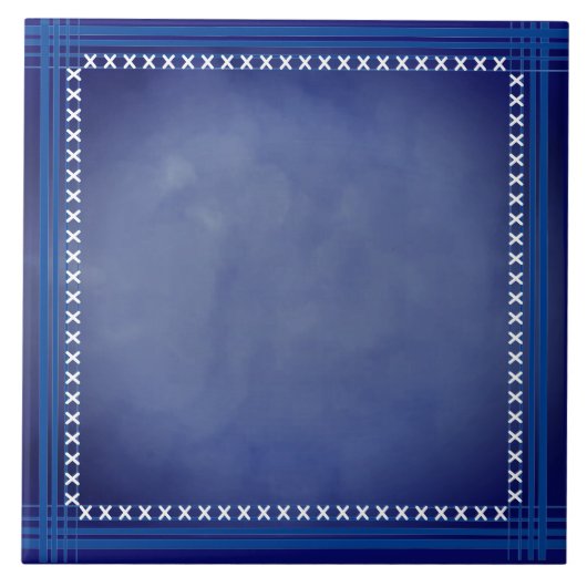 Schottisch Blau Fliese (Vorderseite)