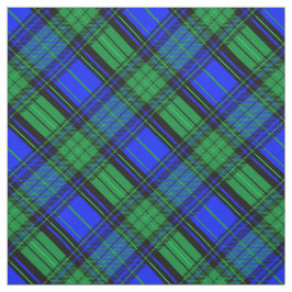 Schottisch-blau und grün kariert, diagonales Geweb Stoff