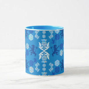Schottisch Blau und Weiß Tasse