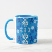 Schottisch Blau und Weiß  Tasse (Links)