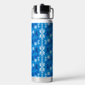 Schottisch Blau und Weiß  Trinkflasche (Hinten)