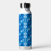 Schottisch Blau und Weiß  Trinkflasche (Links)