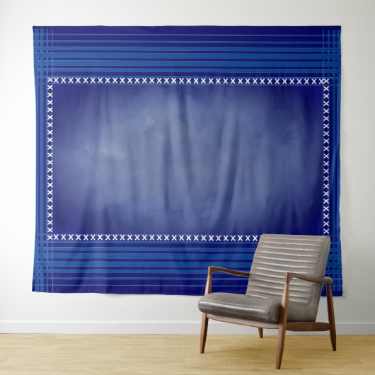Schottisch Blau Wandteppich (Beispiel (Horizontal))