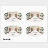 Schottisch Irischer Shamrock Distel Danke Sticker (Blatt)