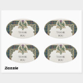 Schottisch Irischer Shamrock Distel Danke Sticker (Blatt)