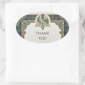 Schottisch Irischer Shamrock Distel Danke Sticker (Tasche)