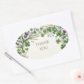 Schottisch Irischer Shamrock Distel Danke Sticker (Umschlag)