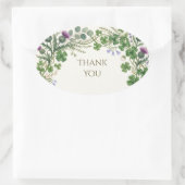 Schottisch Irischer Shamrock Distel Danke Sticker (Tasche)