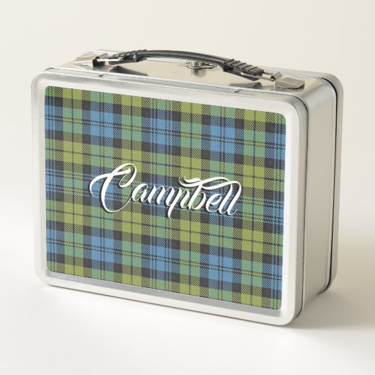 Schottisch isst! Campbell Familie Tartan Kariert Metall Brotdose (Rückseite)