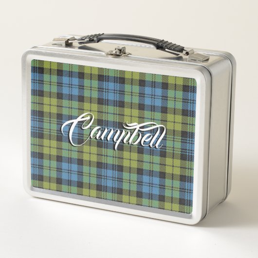 Schottisch isst! Campbell Familie Tartan Kariert Metall Brotdose (Vorderseite)