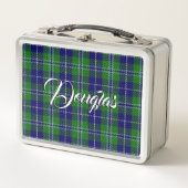 Schottisch isst! Clan Douglas Tartan Kariert Metall Brotdose (Vorderseite)