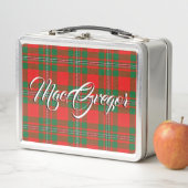 Schottisch isst! Clan Gregor MacGregor Tartan Kari Metall Brotdose (Beispiel)