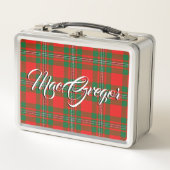 Schottisch isst! Clan Gregor MacGregor Tartan Kari Metall Brotdose (Vorderseite)