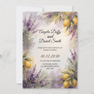 Schottisch-italienische Hochzeitseinladung mit Erb Einladung