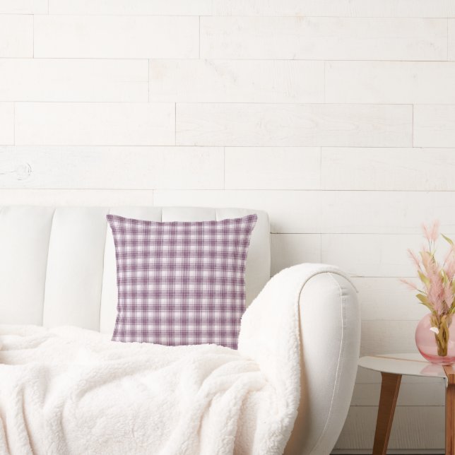 Schottisch Mauve Heritage Plaid Kissen (Liege)