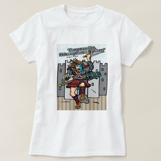 Schottisch, nicht jeder Mensch lebt wirklich T-Shirt (Design vorne)