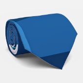 Schottisch Plaid, Blau, Krawatte (Gerollt)