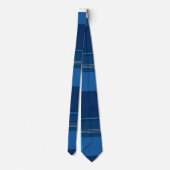 Schottisch Plaid, Blau, Krawatte (Rückseite)