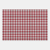 Schottisch Rot-Weiß Karo Geschenkpapier Set (Vorderseite 3)