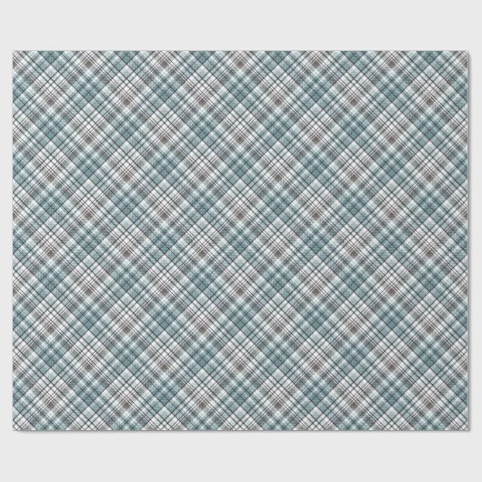 Schottisch, schwarz und weiß, tartan, stilvoll, kl geschenkpapier (Flach)