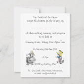 Schottische Alice im Wunderland Hochzeitseinladung Einladung (Rückseite)