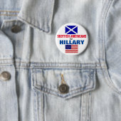 Schottische Amerikaner für Hillary 2016 Button (Beispiel)