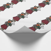Schottische Bagpiper Geschenkpapier (Ecke)