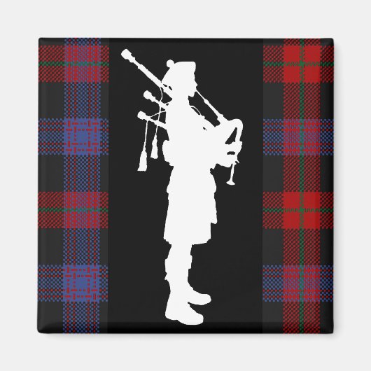 Schottische Bagpiper Magnet (Vorne)