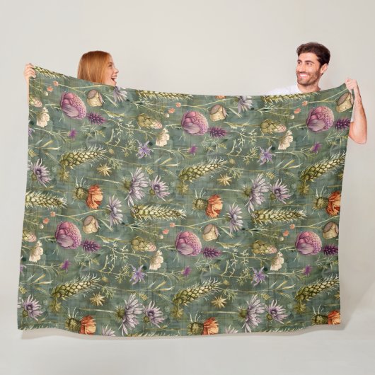 Schottische Blume Fleecedecke (Beispiel)