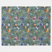 Schottische Blume Fleecedecke (Vorderseite (Horizontal))