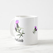 Schottische Blume Kaffeetasse (Vorderseite Links)