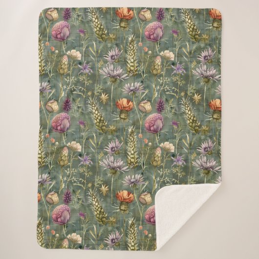 Schottische Blume Sherpadecke (Vorderseite)