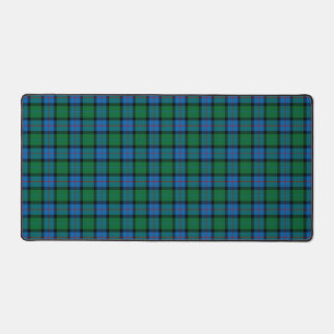 Schottische Blume Tartan Kariert Schreibtischunterlage