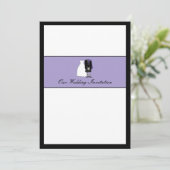 Schottische Braut-u. Bräutigam-Hochzeits-Einladung Einladung (Stehend Vorderseite)