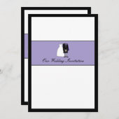 Schottische Braut-u. Bräutigam-Hochzeits-Einladung Einladung (Vorne/Hinten)