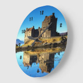 Schottische Burg Eilean Donan Große Wanduhr (Winkel)