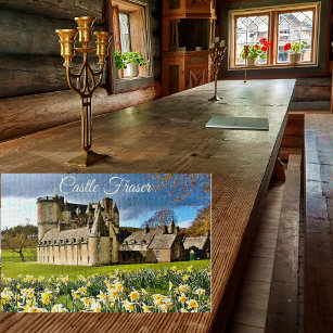Schottische Burg Fraser Clan Foto vor der Herausfo Puzzle