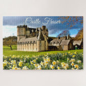 Schottische Burg Fraser Clan Foto vor der Herausfo Puzzle (Horizontal)