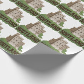 Schottische Burg Geschenkpapier (Ecke)