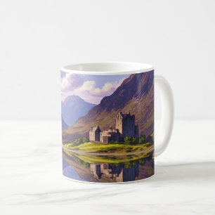 Schottische Burg Highlands Kaffeetasse