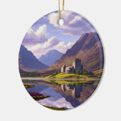 Schottische Burg Highlands Keramik Ornament (Links)