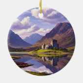 Schottische Burg Highlands Keramik Ornament (Hinten)