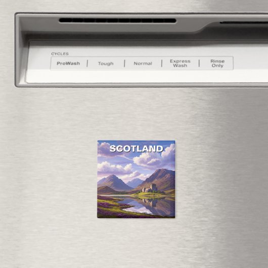 Schottische Burg Highlands Magnet (In Situ (Geschirrspüler))