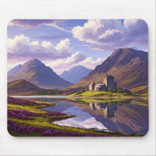 Schottische Burg Highlands Mousepad