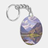 Schottische Burg Highlands Schlüsselanhänger (Vorderseite links)